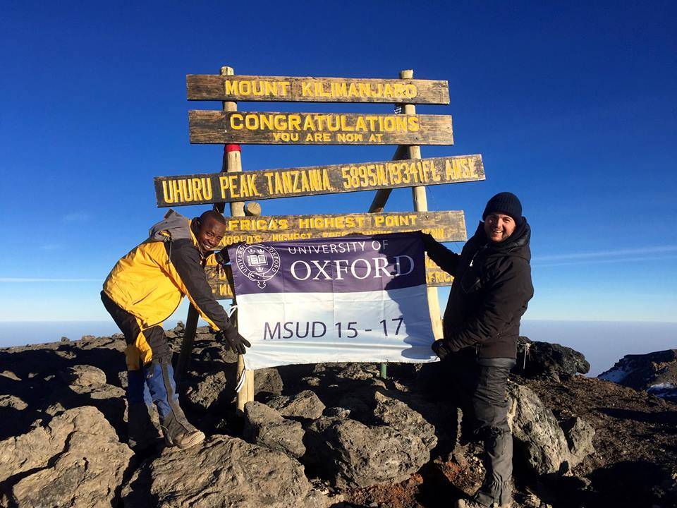Christopher de Gruben on Kilimanjaro